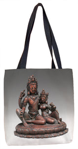 Shiva Seated with Uma (Umamaheshvara) Tote Bag - ImageExchange