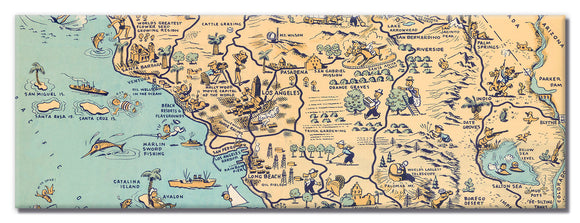 Golden State (Los Angeles) Long Magnet - ImageExchange