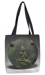 Votive Hanging with Image of Kannon (Kannon Kakebotoke) Tote Bag - ImageExchange