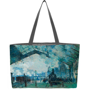 Arrival of the Normandy Train, Gare Saint-Lazare Weekender Tote - ImageExchange
