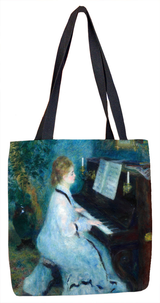 Woman at the Piano Tote Bag - ImageExchange