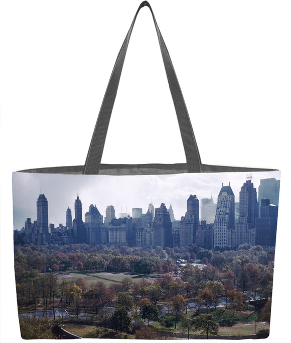 Central Park South Autumn Skyline Everything Tote - ImageExchange