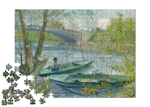 Fishing in Spring, the Pont de Clichy (Asni�res) Puzzle - ImageExchange