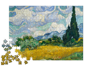 Wheat Field with Cypresses Puzzle - ImageExchange